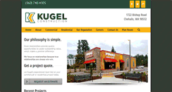 Desktop Screenshot of kugelconstruction.com